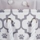 thumbnail image 2 of DII Polyester Pet Bin Paw Lattice Gris Redondo Mediano Design Imports CAMZ38662, 2 of 2