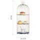 thumbnail image 3 of jaula de pájaros Soporte es Estante Exhibición de maquillaje Bandeja de perfume nórdica decorativa 3 niveles Gloria Soporte de exhibición de jaula de pájaros, 3 of 5