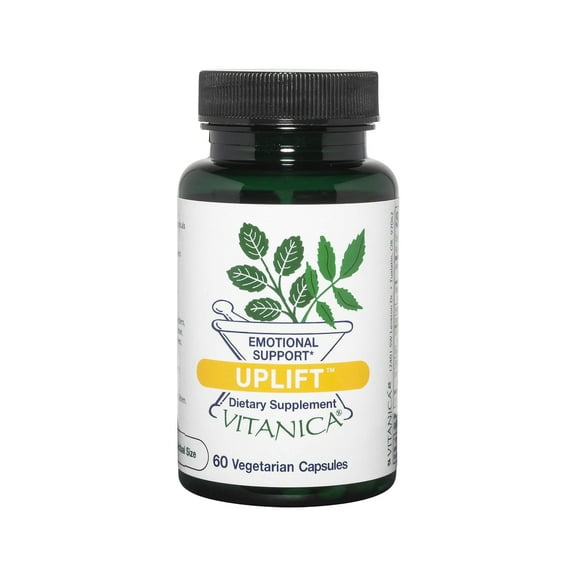 Vitanica Uplift, Mood and Emotional Support, Vegan, 60 Capsules