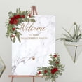 thumbnail image 2 of Ounissouiy colgante de flores artificiales Swag Rosa y Gypsophila para boda decoración fiestas Rosa roja grande 60x35cm, 2 of 6
