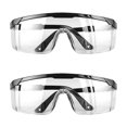 thumbnail image 1 of SharkTRUE 2pc Protective Transparent Goggles Anti-fog Dust-proof Goggles Lab Chemistry Sand-proof, 1 of 8