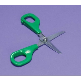 Ashton and Wright Children's Left Handed Scissors Green & Yellow Single