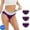 Violet, variante sur Cameland Culottes en Coton Sans Coutures pour Femmes, Grande Taille, 3 Pcs, Rehausse-Fesses, Culottes Quotidiennes, sous-Vêtements