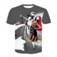 thumbnail image 1 of Camisetas de Halloween de Disney, pesadilla antes de Navidad, Jack Skellington, estampado 3D, camiseta de gran tamaño a la moda para hombres y mujeres, camisetas para niños, 1 of 4