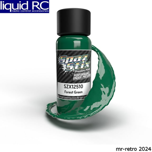 Spaz Stix 12510 Forest Green Airbrush Ready Paint 2oz Bottle