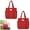 Red*2PCS, variant on QEMAUUA Women's Americana Cut Out Tote Bag,Red Bandana Print Shoulder Tote Bag with Multiple Pockets,Large Capacity Casual Handbag for Daily Use