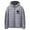 Gray, variant on Coat for Men Mens Jackets Fall Hooded Long Sleeved Zipper Pocket Outerwear Printed Leisure Jacket Loose Fit Work Tops Army Green