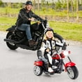 thumbnail image 3 of Patiojoy Kids Motorcycle 6V Battery Powered 3-Wheel Electric Motorcycle for Kids Red, 3 of 10