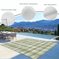 thumbnail image 3 of Sage Green Plaid Outdoor Rug for Patio/Deck/Porch, Non-Slip Large Area Rug 6 x 9 Ft, Modern Art Checkered Farmhouse Indoor Outdoor Rugs Washable Area Rugs, Reversible Camping Rug Carpet Runner, 3 of 8