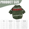 thumbnail image 3 of Bifavgk Christmas Dog Sweater, Warm Knit Turtleneck Puppy Pullover, Winter Holiday Pet Clothes for Small & Medium Dogs, 3 of 9