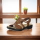 thumbnail image 5 of Sandalias planas ahuecadas Sandalias de cuña baja con punta abierta Moda cómoda para mujer, 5 of 6