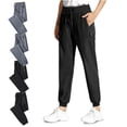 thumbnail image 5 of Mens Stretch Active Pants Casual Stylish Drawstring Pants Outdoor Lightweight Comfy Travel Hiking Work Pants with Zipper Pockets Gray M, 5 of 7