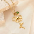 thumbnail image 5 of NICKSUN Birth Flower Necklaces Birthday Gifts for Women | 18K Gold Plated Birth Month Floral Birthstone Pendant Necklaces Flowered Jewelry Gifts for Mom Friends, 5 of 15