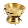 thumbnail image 4 of Luzkey Shabu Hot Pot Single Person Hotpot Portable Stockpot for Parties Home Picnic Gold, 4 of 8