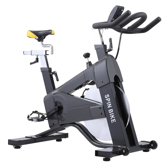 Commercial Exercise Bike, Stationary Fitness Bike with Silent Belt Drive & Magnetic Resistance, Adjustable Comfortable Seat, 300 LB Capacity for Home Cardio