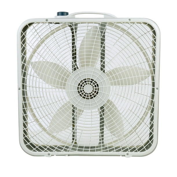 Lasko 20" Premium Box 3Speed Fan with Innovative Wind Ring System, 3723, Gray