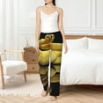 thumbnail image 6 of Lsque Yellow White-Lipped Pit Viper Print Women's Pajama Pants, Lounge Pant - Comfortable Home Wear,Elastic Waistband, Stylish Design-Medium, 6 of 9