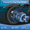 thumbnail image 5 of UBesGoo Electric Bike for Adults 450W Motor, 15.5 mph Folding Ebike, 36V 7..5AH Battery 25 PAS Range Miles, Black, 5 of 6