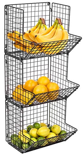 Cat Large Fruit Rack Holder Dispenser Wire Mesh Eggs Basket 
