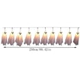 thumbnail image 3 of Halloween Decoration String Lights, Light up Ghost Garland, 8ft Battery Operated Ghost Lights with 10 LED for Mantle, Fireplace, Window, Porch, Party Indoor Outdoor Decor, 3 of 7
