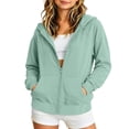 thumbnail image 3 of OGLCCG Girls Zip Up Hoodies Long Sleeve Hooded Sweatshirts Casual Lightweight Cotton Workout Jacket with Pockets 2-13 Years, 3 of 8