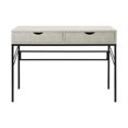 thumbnail image 5 of Walker Edison Modern Eclectic Faux Shagreen Writing Desk, Off White, 5 of 11