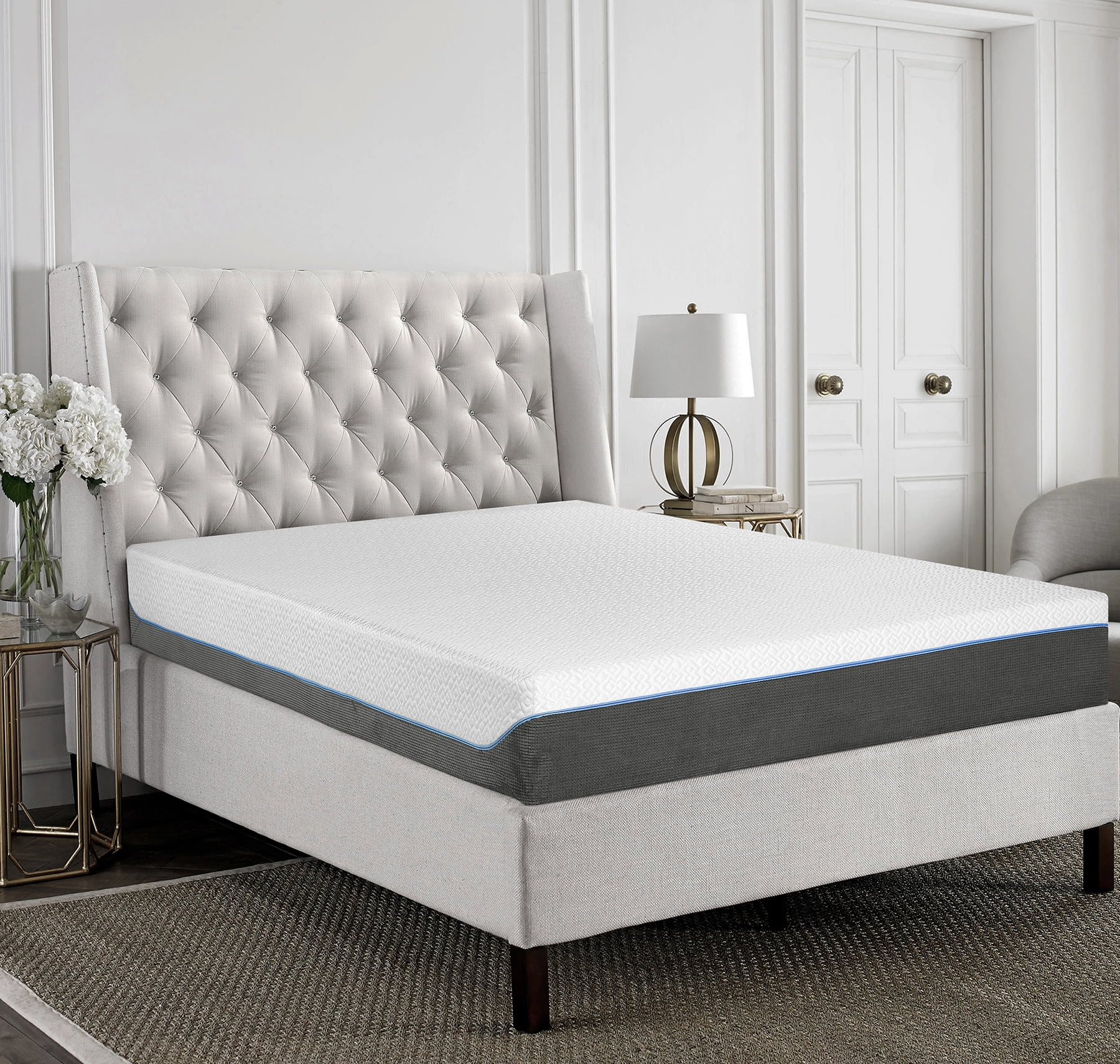 Primo International 10” Artic Gem Gel Foam Mattress, Multiple Sizes