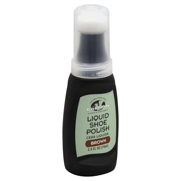 Griffin Shoe Care Liquid Shoe Polish 2.5 fl oz - Shine, Restore, and Revive - Brown - Walmart