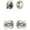 Polished Nickel, variant on Grandeur 818025 Georgetown Solid Brass Single Cylinder Keyed Entry Knobset And Deadbolt