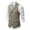 Khaki, variant on Men's Tweed Suit Vintage Vest Herringbone Wool Prom Waistcoat Groomsmen for Wedding and Party Wine