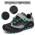 thumbnail image 2 of Zapatos de senderismo Mishansha para niños y niñas, talla baja, negro/verde, 3, 2 of 7