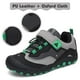 thumbnail image 2 of Zapatos de senderismo Mishansha para niños y niñas, negro/verde 9.5, 2 of 7