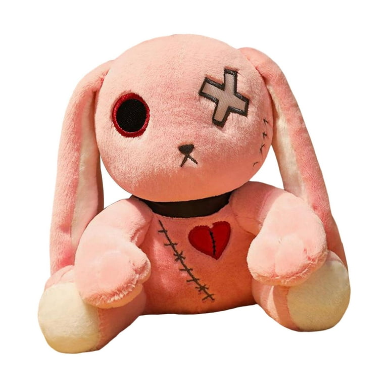 Dreadful Bunny Stuffed Animal Toy Adorable Stuffed Plush Doll Toy Cartoon  Collection Lovely crazy rabbits Plush for Valentine Gift Birthday 30cm Pink  