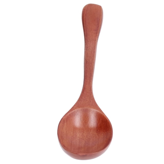 Cuchara de madera, cuchara de madera, cuchara de arroz inofensiva portátil, cuchara de postre adaptada para la perfección