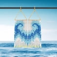 thumbnail image 5 of 2024 Style Boho Tassel Earrings - Handmade Seed Bead 18K gold plated ear hooks boho earrings for women, 5 of 6