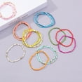 thumbnail image 3 of Top-kevin 18Pcs Colorful Bohemia Seed Beaded Bracelets Adjustable Stackable Rainbow Beaded Stretch Bracelet Multilayer Vaction Elastic Bracelet for Women, 3 of 10