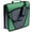 Green, variant on Case-it Printed Mighty Zip Tab 3-inch Zipper Binder, with Expanding Folder, 3-Ring, New Condition