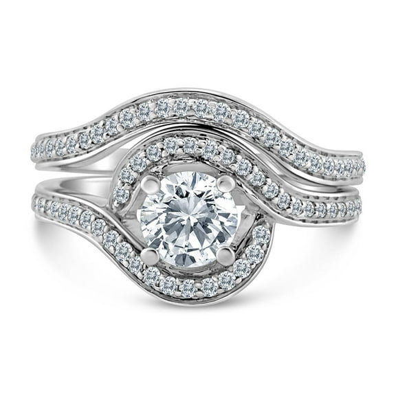 1.00ct tw Diamond Bridal Set in 10k White Gold