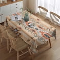 thumbnail image 2 of Boho Bohemia Geometric Line Art Rectangle Tablecloth 60"x84",Waterproof Polyester Rectangle Table Cloth, Wipeable Spillproof Polyester Tablecloth for Dining, Camping, Indoor and Outdoor, 2 of 5