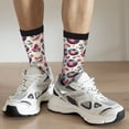 thumbnail image 6 of Xecao Skull Guitar record lips Pattern Sport Socks for Women and Men Crew Socks Sporty Calf Socks Casual Socks, 6 of 6