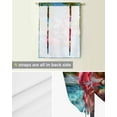 Christmas Tie Up Curtains for Kitchen Bathroom Bedroom Windows 63 Inch