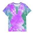 thumbnail image 5 of Spazoro Girls Graphic T-Shirts Tees, Round Neck Short Sleeve Easter Print Casual Tops for Kids Army Green Size 3-4, 5 of 5