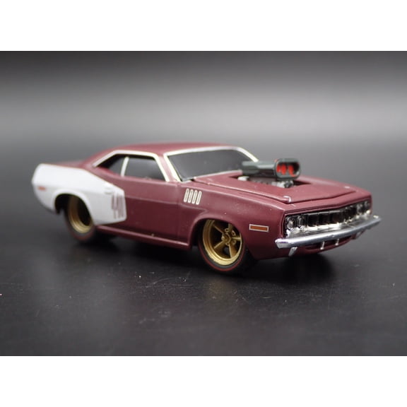 Open Box 1971 71 PLYMOUTH CUDA 440 RARE 1:64 SCALE COLLECTIBLE DIORAMA DIECAST MODEL CAR