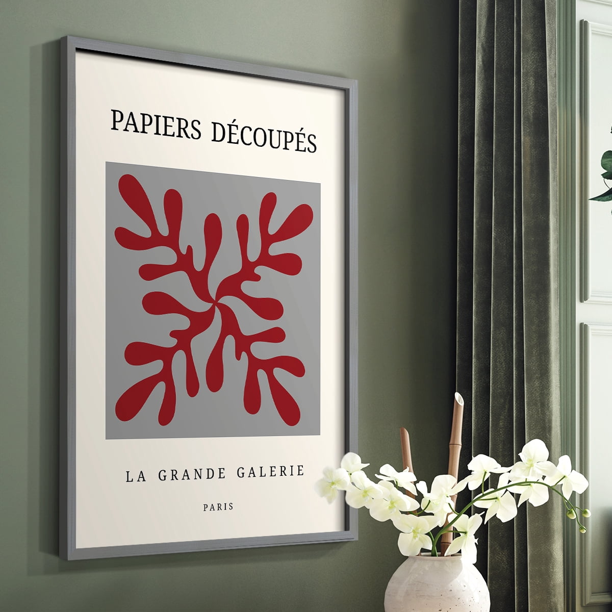 Matisse CD in Gray Solid Wood 16 x 20 Framed Print