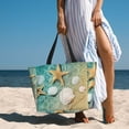 thumbnail image 6 of Gaeub Starfish And Seashell Beach Travel Bag, Multi-Pocket Beach Bag, Summer Vacation Bag, Beach Essentials Tote, 6 of 7