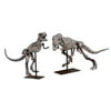 Set of 2 Prehistoric T-Rex Dinosaur Table Top Decorative Sculptures 20.5"