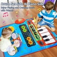thumbnail image 2 of Baby 2 in 1 Musical Mats, Musical Toys, Piano Keyboard & Drum for Toddlers, Early Education Toys for Baby Girls Boys Toddlers, 2 of 7