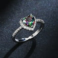 thumbnail image 6 of PERITANG With handcrafted details Cocktail Wedding Ladies Gift for Wife High Quality Lightweight AAA Zircon CZ Ring Thoughtful Surprise Gift Box Included, 6 of 9