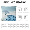 thumbnail image 5 of Shangniulu  Canvas Throw Pillow Cover Shell for Couch Sofa Home Decoration Aquarelle Painting Print 20 X 20 Inches Sea Coral Tree Blue Teal, 5 of 5