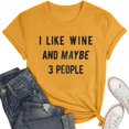 thumbnail image 4 of Womens Sarcastic T Shirts With Funny Sayings Novelty Graphic Tees For Women Layering Tee for Women Active Shirts Women Short Sleeve Womens Tee Shirt Loose Athletic Shirts Women Summer Loose Womens, 4 of 4